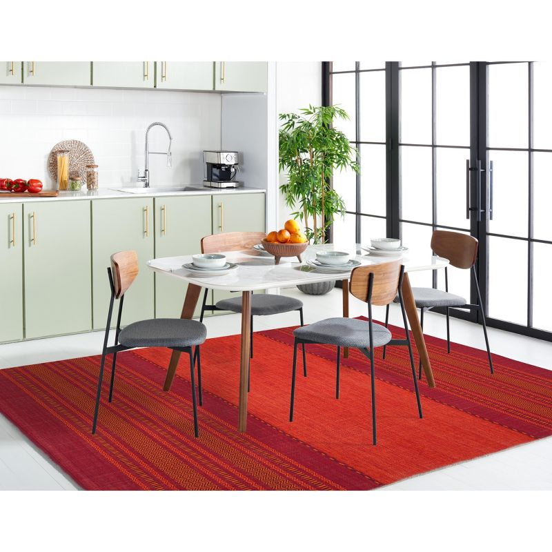 Montauk MTK215 Hand Woven Area Rug - Orange/Red - 6'x6' - Safavieh.