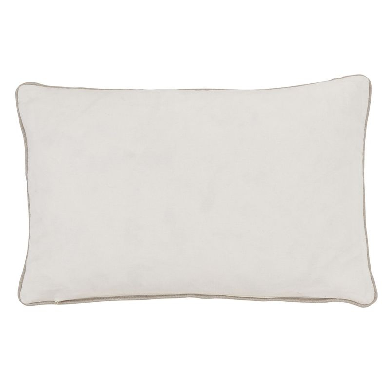 Saro Lifestyle Down-Filled Embroidered Throw Pillow With Flower Design, Gold, 12"x20"