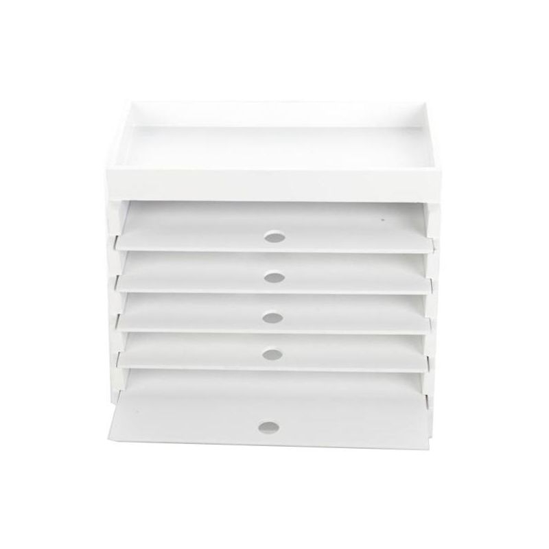 Desk Maid Pen & Ink Palace-White, 7"Hx9"W
