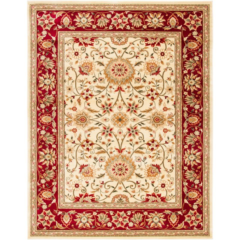 Lyndhurst LNH212 Power Loomed Area Rug - Ivory/Red - 8'9"x11'9" - Safavieh.