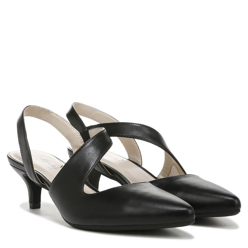 LifeStride Womens Magnetic Pump Black Synthetic 7 W