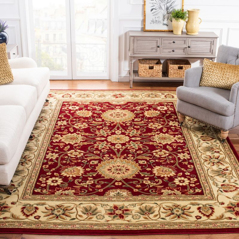 Lyndhurst LNH212 Power Loomed Area Rug - Red/Ivory - 8'x10' - Safavieh