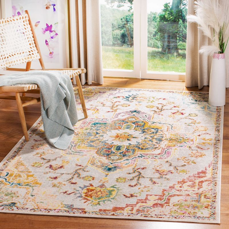 Crystal CRS501 Loomed Indoor Accent Rug - Light Blue/Grey - 3'x5' - Safavieh