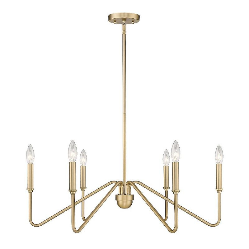 Golden Lighting Kennedy 6-Light Chandelier in Brushed Champagne Bronze