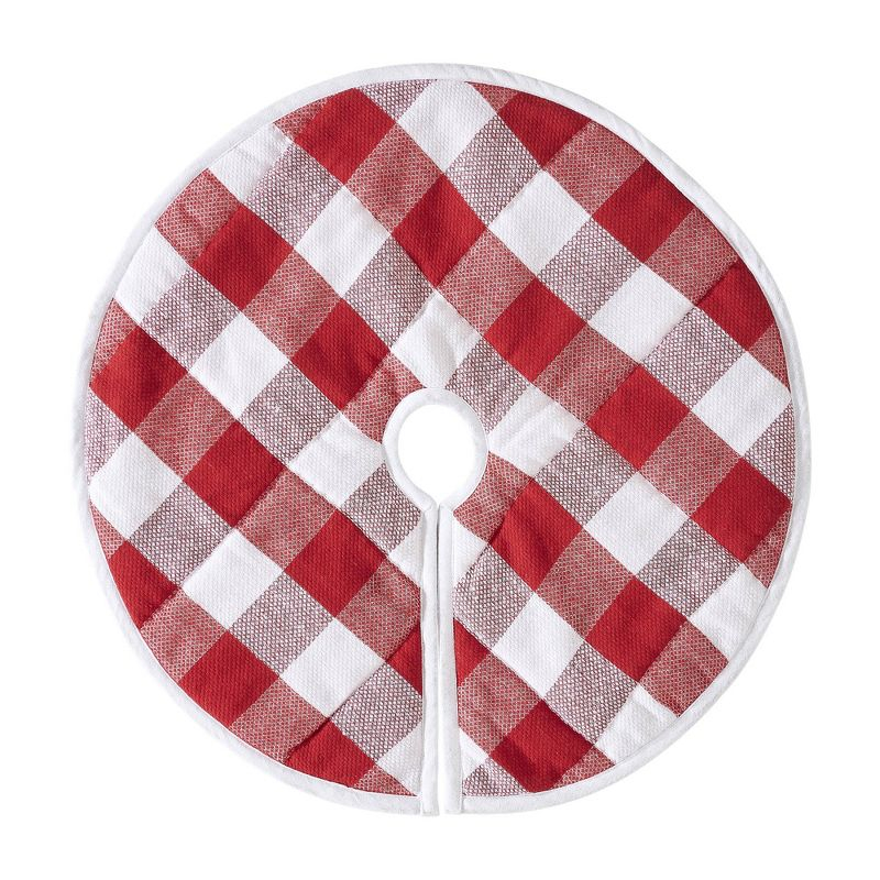 Annie Red Check Tree Skirt 24 VHC Brands