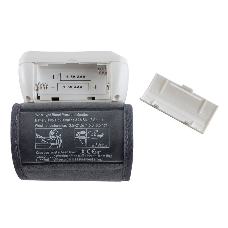 Fleming Supply Automatic Adjustable Cuff Wrist Blood Pressure Monitor With Digital LCD Display Screen