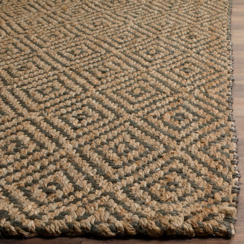 Natural Fiber NF181 Hand Woven Area Rug - Natural/Grey - 5'x5' - Safavieh.