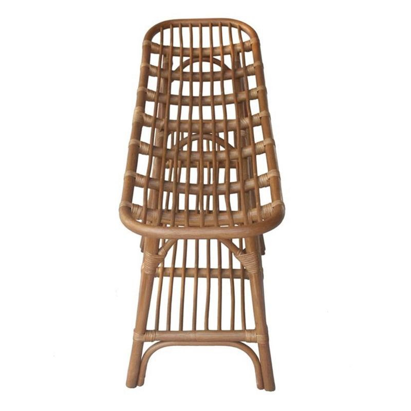 New Pacific Direct Damara Rattan Bench w/ Shelf