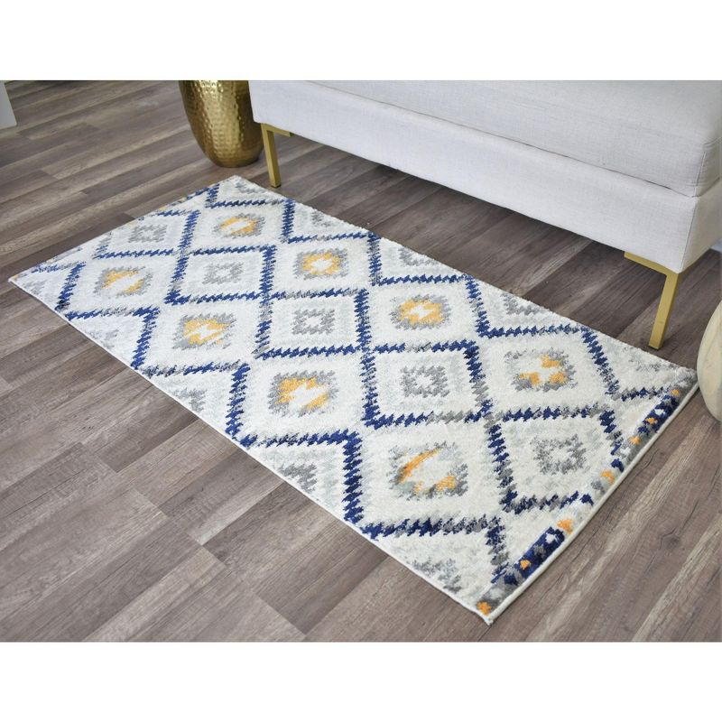 Rugs America Soleil BR30A Kilim Gold ivory Area Rug for Dining Room Rug Neutral Rug Living Room Rug Kitchen, 5'3"x7'
