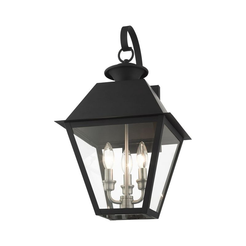 Livex Lighting Mansfield 3 - Light Wall Light in  Black