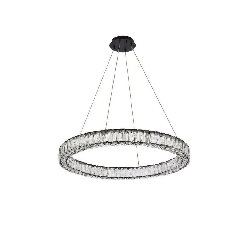 Elegant Lighting Monroe 1 - Light Pendant in  Black