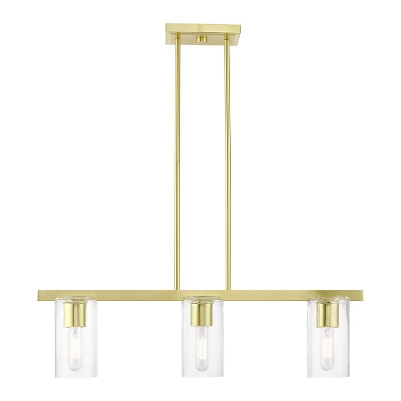 Livex Lighting Clarion 3 - Light Chandelier in  Satin Brass