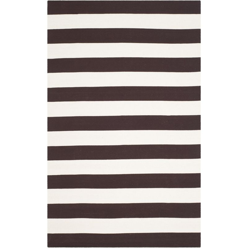 Montauk MTK712 Hand Woven Indoor Accent Rug - Chocolate/Ivory - 4'x6' - Safavieh