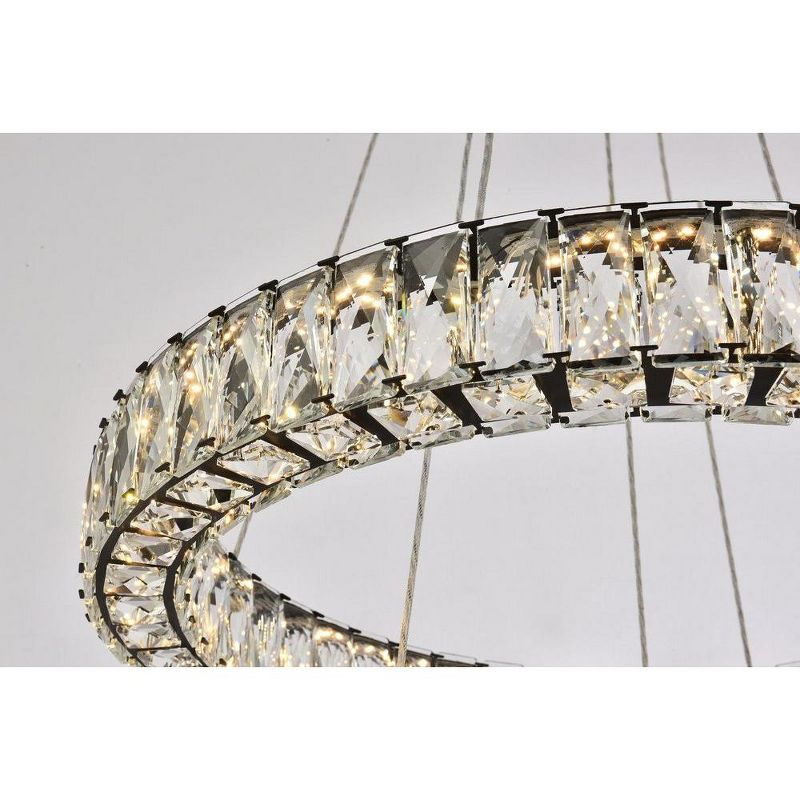 Elegant Lighting Monroe 2 - Light Pendant in  Black