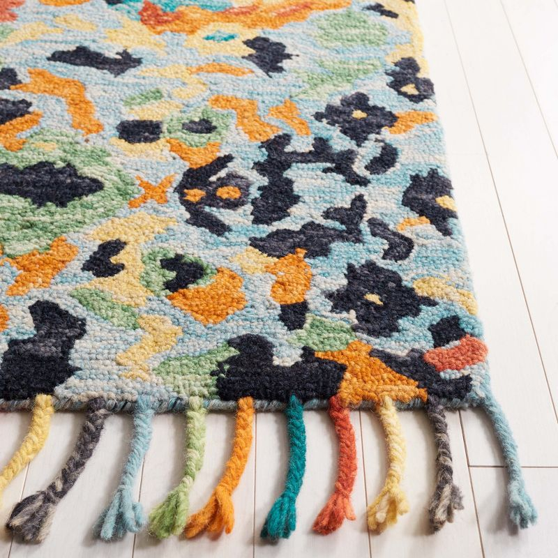 Blossom BLM452 Hand Tufted Runner Rug - Blue/Multi - 2'3"x16' - Safavieh.