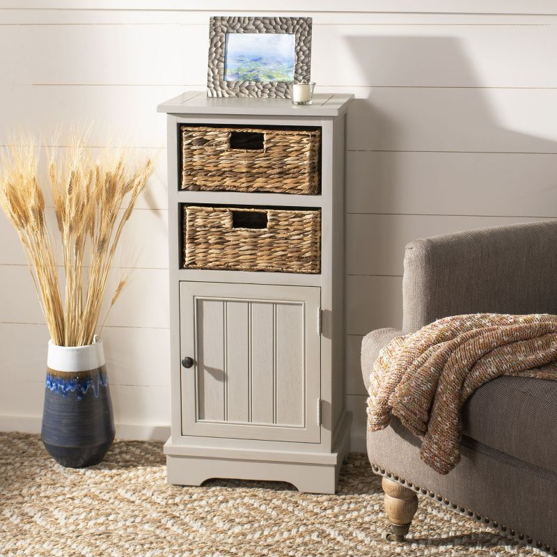 Connery Cabinet - AMH5742 - Vintage Grey - Safavieh Couture