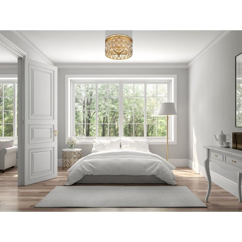 Z-Lite Dealey 5 - Light Flush Mount in  Heirloom Brass