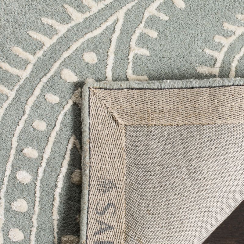 Bella BEL153 Hand Tufted Area Rug - Grey/Ivory - 4'x6' - Safavieh.