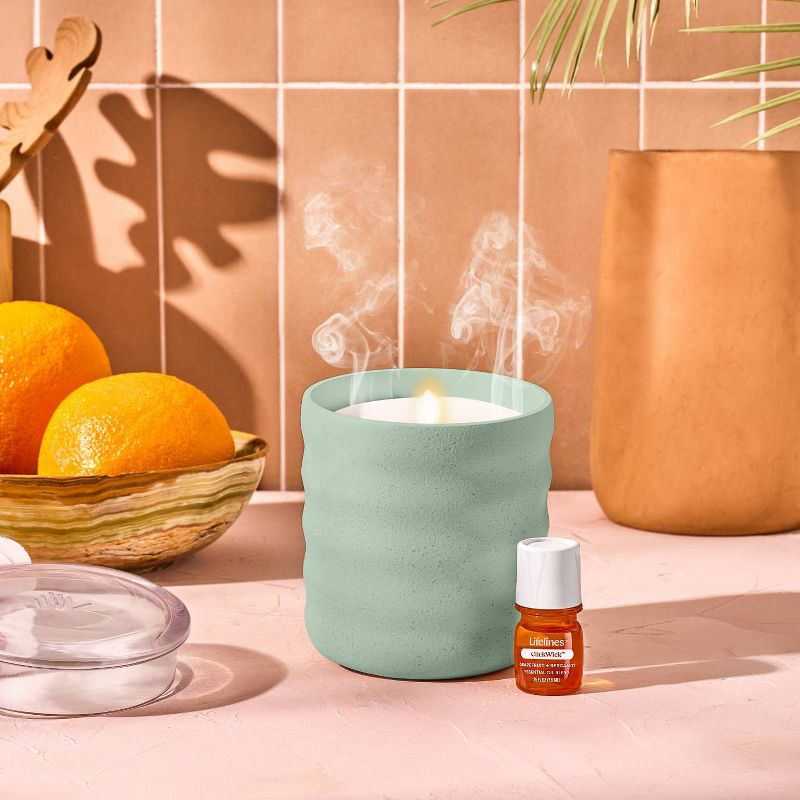 Lifelines Flameless Candle Diffuser- Bubble Green
