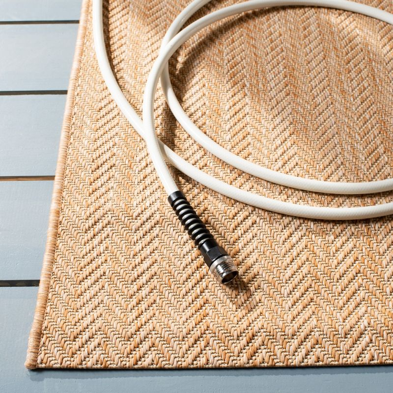 Courtyard CY8022 Power Loomed Indoor and Outdoor Accent Rug - Natural/Cream - 2'7"x5' - Safavieh