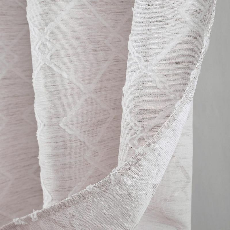 RT Designers Collection Connor Jacquard Premium & Stylish Grommet Panel 54" x 84" Beige