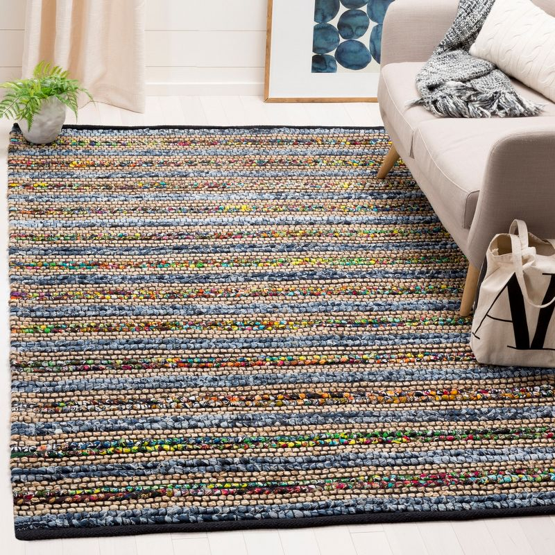 Cape Cod CAP361 Hand Woven Area Rug - Blue/Multi - 5'x8' - Safavieh.