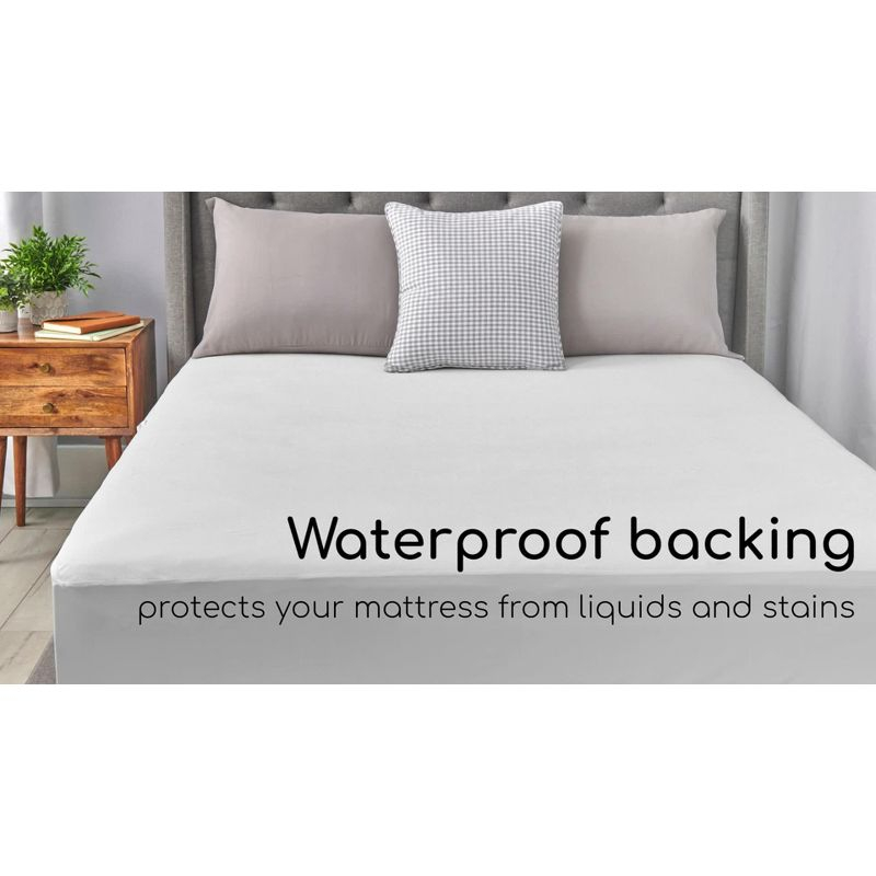 Allerease King Perfect Protection Soft Waterproof Machine Washable Fitted Mattress Protector: Hypoallergenic, OEKO-TEX Certified