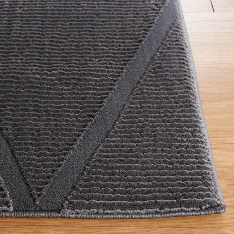 Revive REV104 Power Loomed Accent Rug - Charcoal - 2'7"x5' - Safavieh.