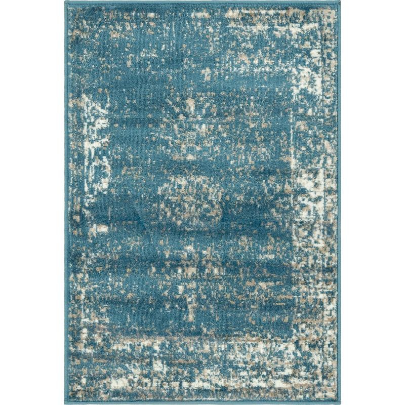 Unique Loom 2' 2 x 3' 0 Sofia Casino Blue Area Rug