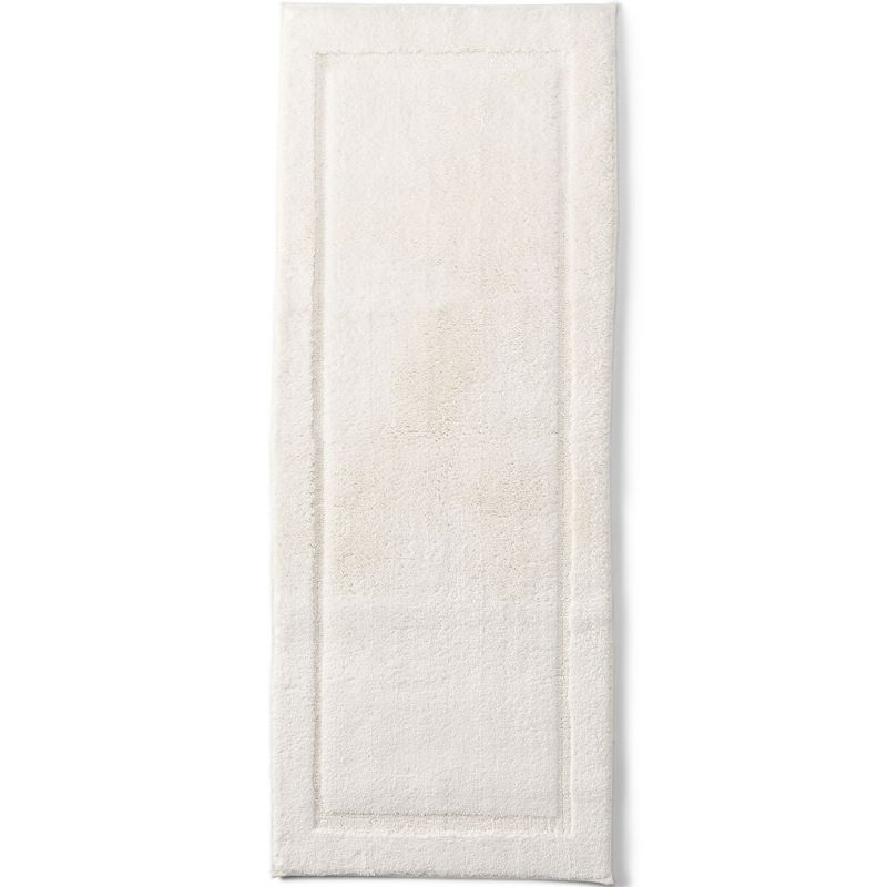Lands' End Cotton Non-skid Double Sink Bath Rug 23x59 - 2'1"x4' - Ivory