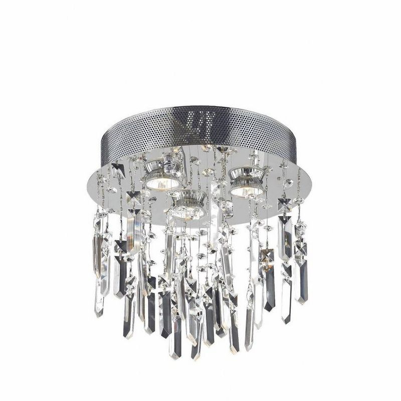 Elegant Lighting Galaxy 3 - Light Flush Mount in  Chrome