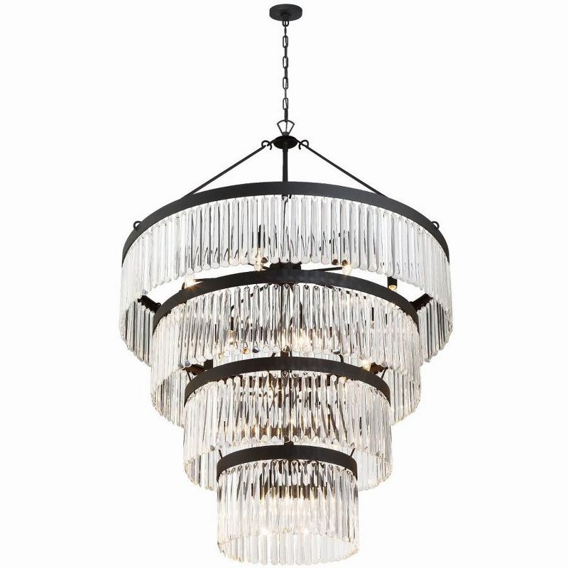 Crystorama Lighting Emory 22 - Light Chandelier in  Black Forged