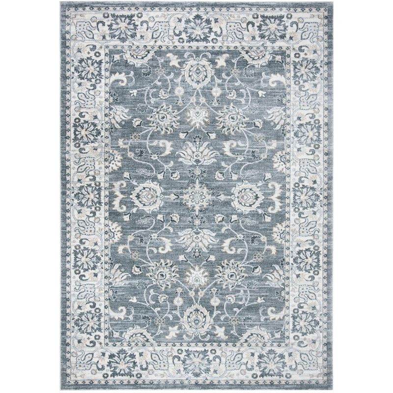 Isabella ISA940 Power Loomed Area Rug - Grey/Cream - 4'x6' - Safavieh