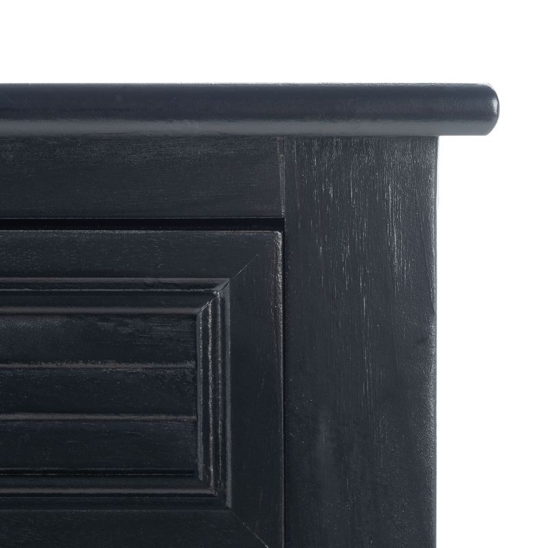 Tate 1 Drawer Accent Table - Black - Safavieh.