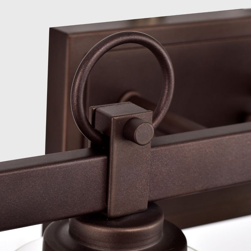 Chloe Lighting Exton Transitional 4 Light Oil Rubbed Bronze Bath Vanity Fixture 29" Wide