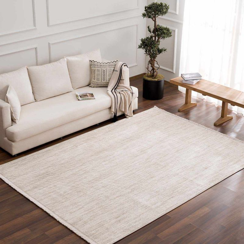 Hauteloom Rectangle Area Rug  Beige
