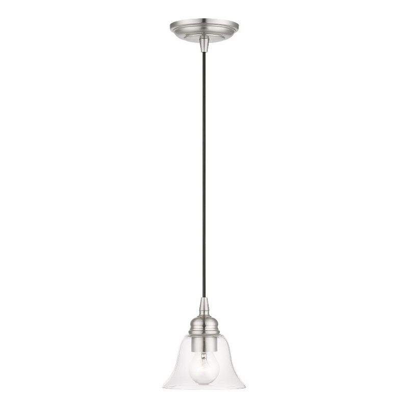 Livex Lighting Moreland 1 - Light Pendant in  Brushed Nickel