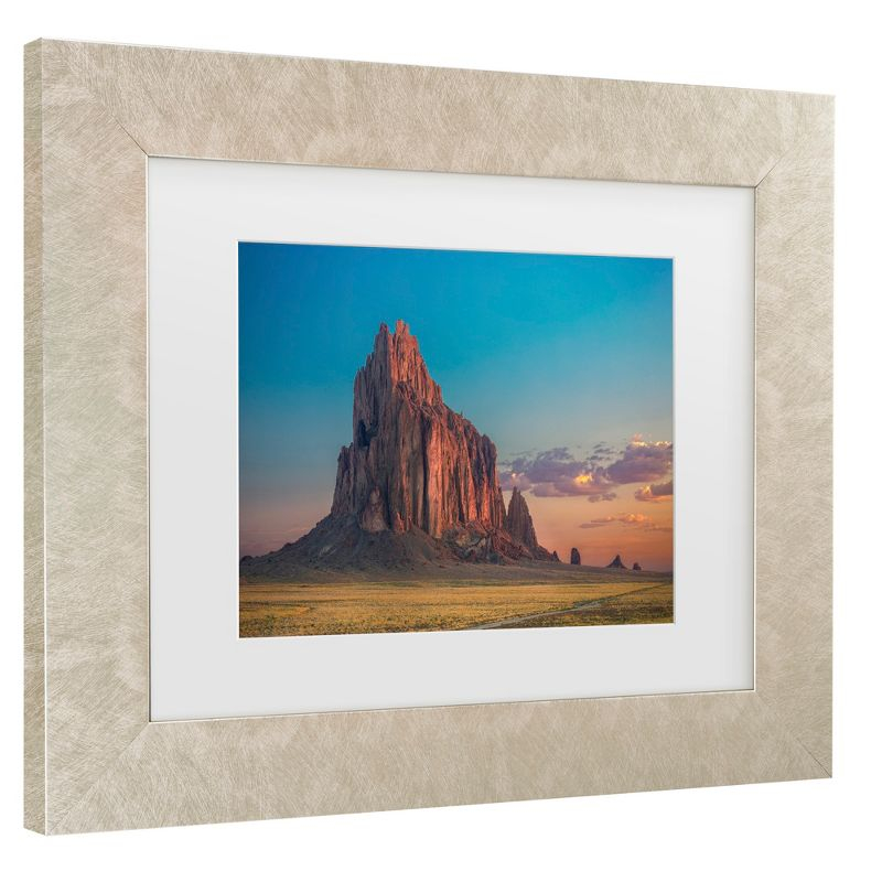 Trademark Fine Art - Michael Zheng Morning Glory On Tse Bit Ai Matted Framed Art - 11x14