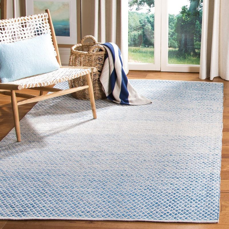 Montauk MTK601 Hand Woven Indoor Area Rug - Blue/Ivory - 4'x6' - Safavieh.