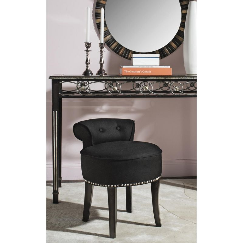 Georgia Vanity Stool - MCR4546 - Black - Safavieh