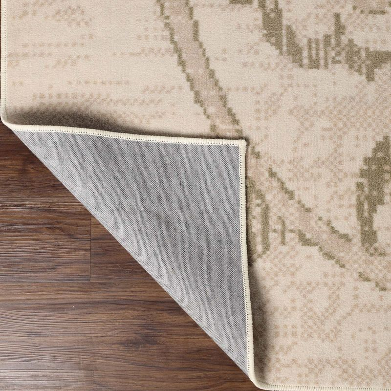 Modern Bohemian Farmhouse Floral Indoor Area Rug, 12'x15', Cream - Blue Nile Mills