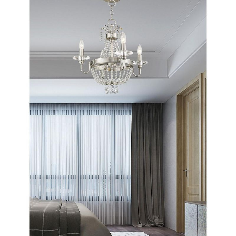 Livex Lighting Valentina 4 - Light Chandelier in  Brushed Nickel