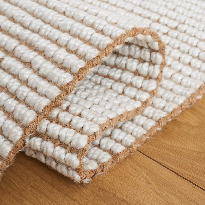 Natural Fiber NF826 Hand Woven Indoor Area Rug - Ivory/Natural - 4'x6' - Safavieh