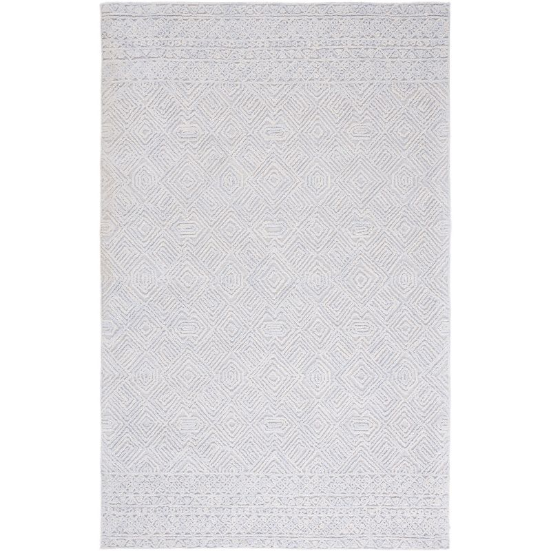Textural TXT201 Hand Tufted Indoor Area Rug - Grey/Ivory - 5'x8' - Safavieh