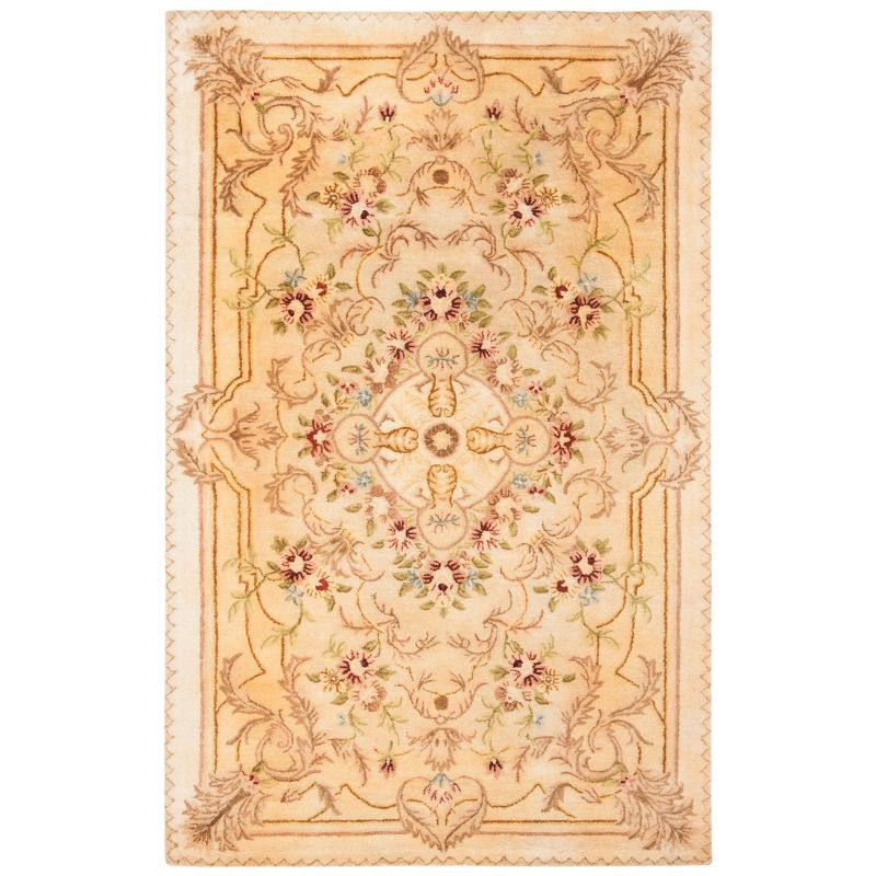 Empire EM823 Hand Tufted Indoor Area Rug - Beige/Light Gold - 6'x9' - Safavieh