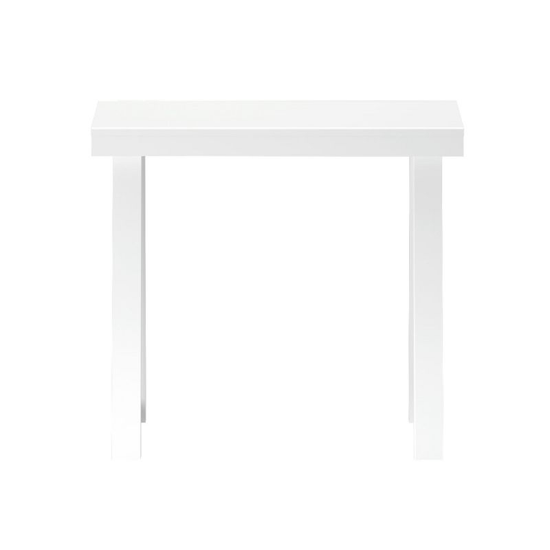 Plank+Beam 36” Solid Wood Console Table, Classic Farmhouse Style Sofa Table, Narrow Entryway Table for Hallway, White