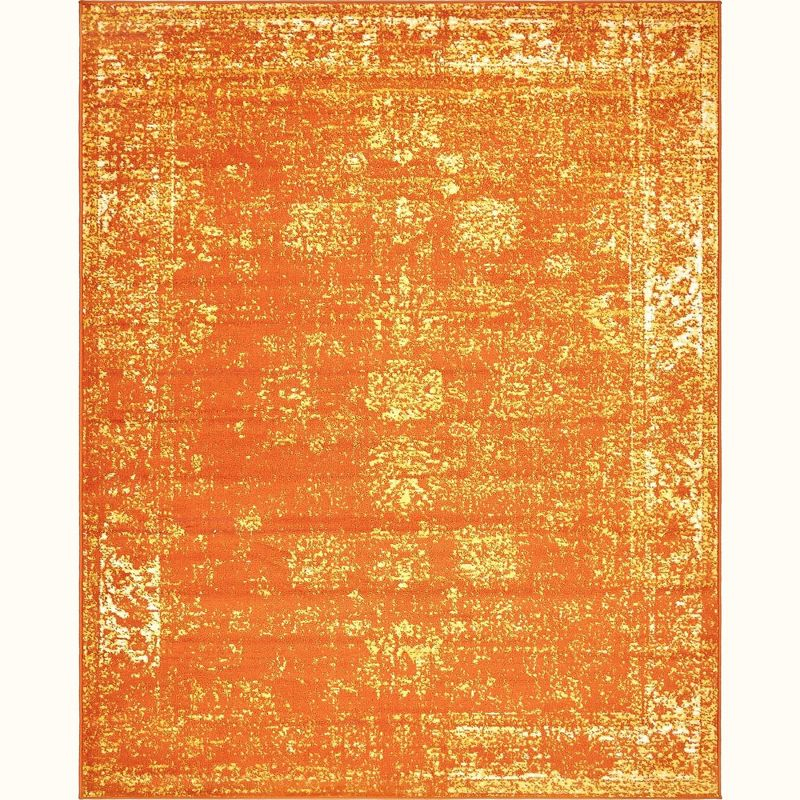 Unique Loom 8' 0 x 10' 0 Sofia Casino Orange Area Rug