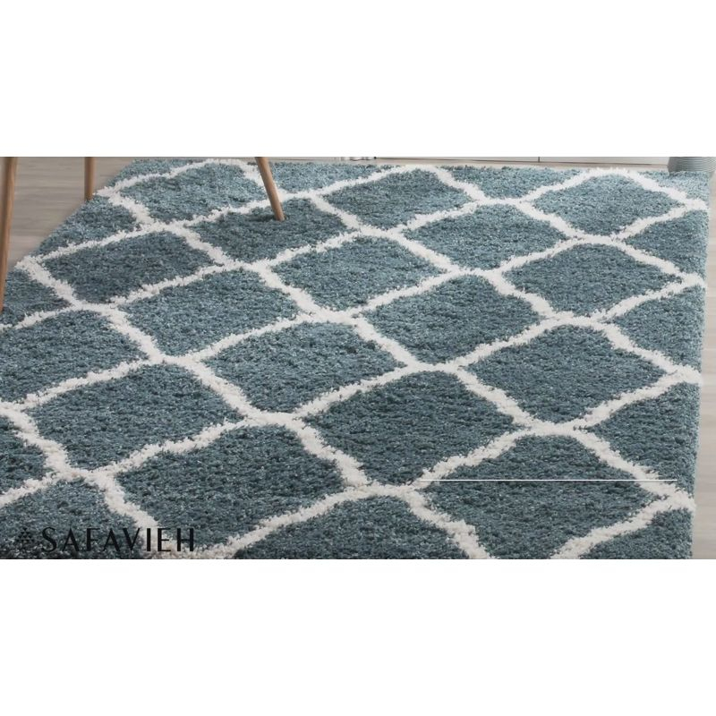 Hudson Shag SGH283 Power Loomed Indoor Area Rug - Ivory/Beige - 4'x6' - Safavieh.