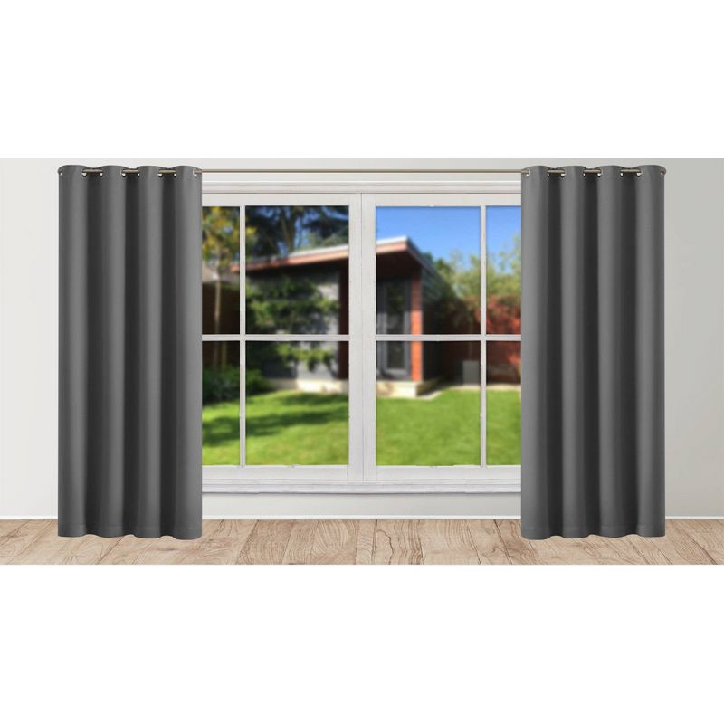 Set of 2 Blackout Curtains for Windows Room Darkening & Noise Reducing Solid Curtains - 42x63 Inch (NAVY-BLUE)