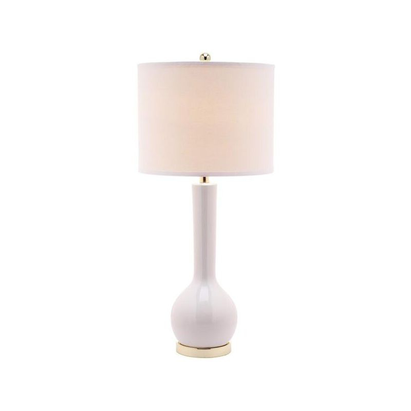 Mae Long Neck Table Lamp - 30.5 Inch Height - LIT4091 - White - Safavieh